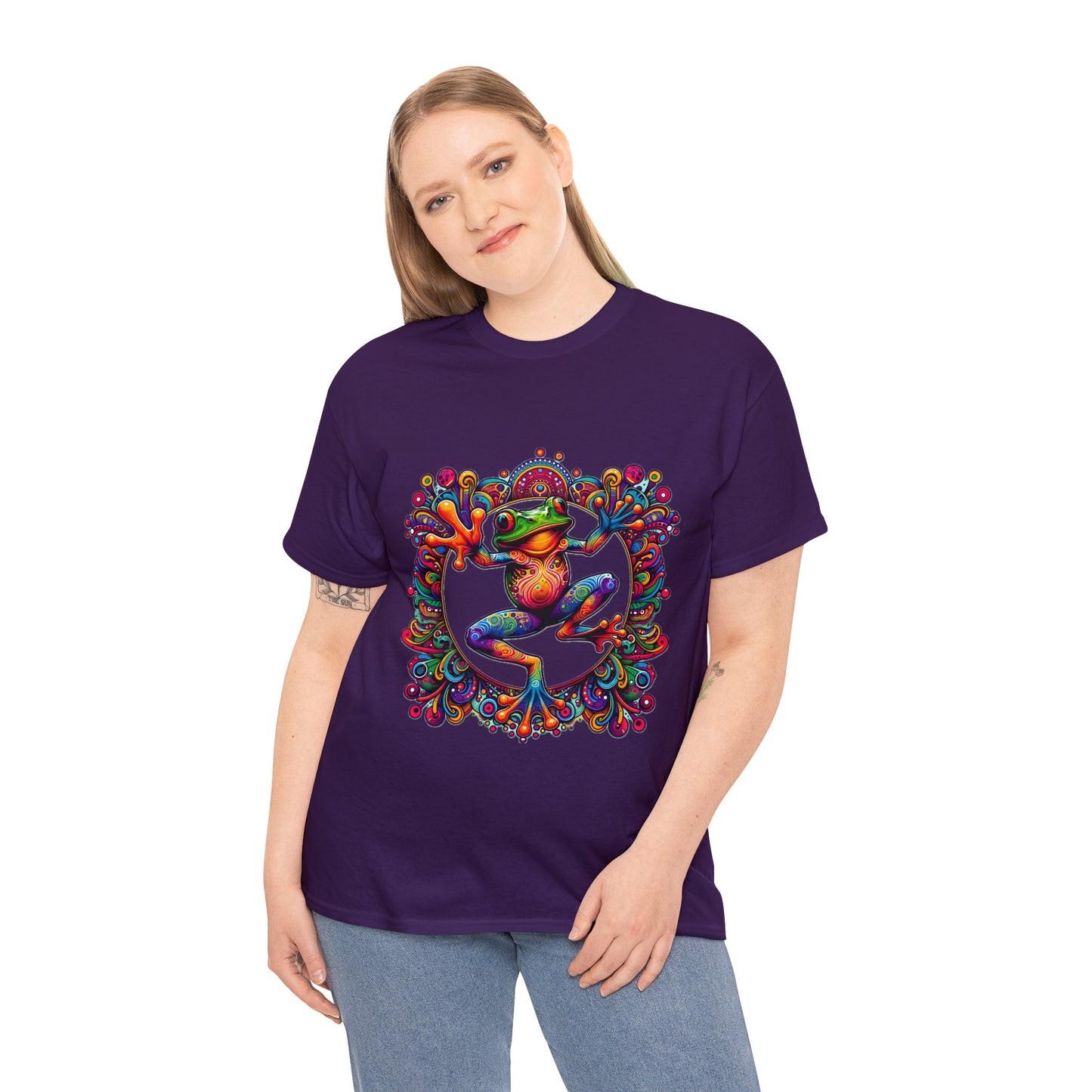 Unisex Trippy Frog Heavy Cotton Tee