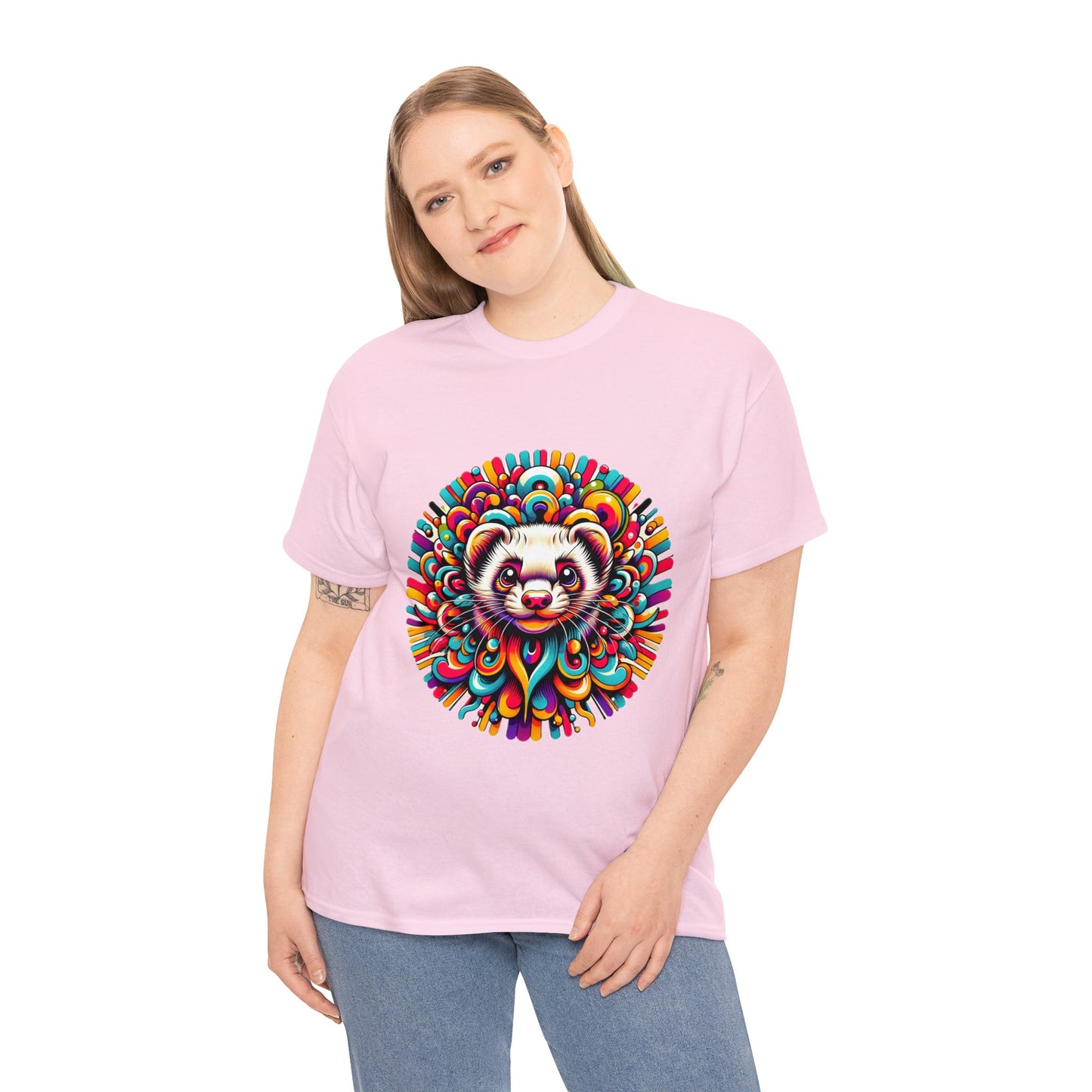 Unisex Trippy Ferret Heavy Cotton Tee