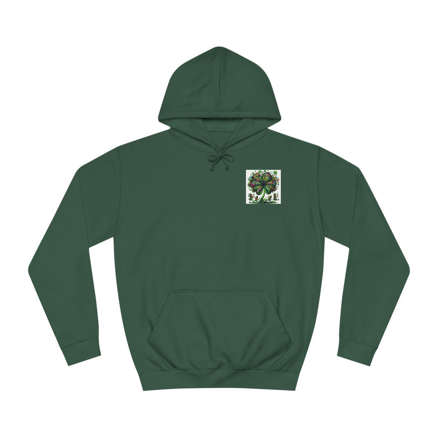 Saint Patrick's Day Trippy College Hoodie