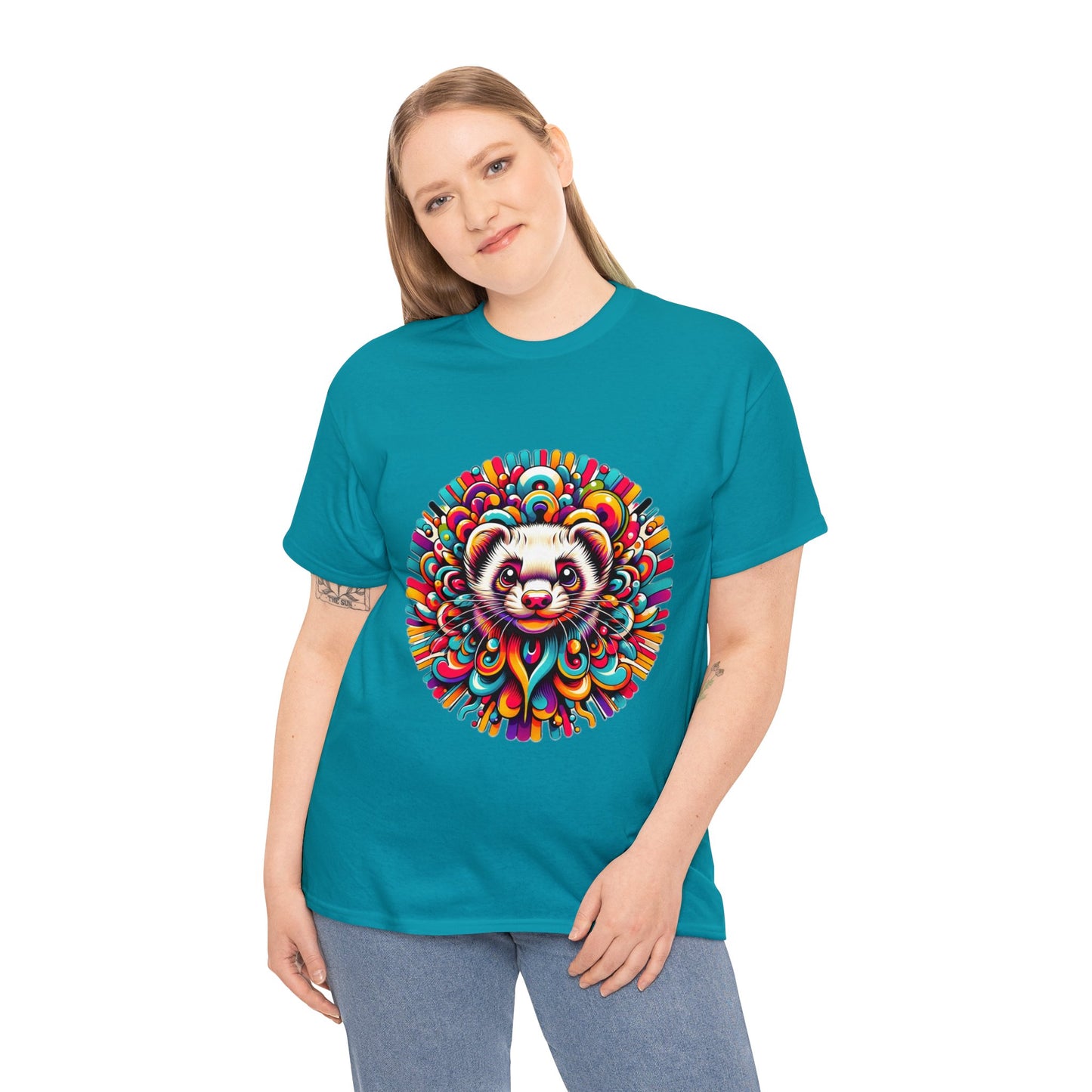 Unisex Trippy Ferret Heavy Cotton Tee