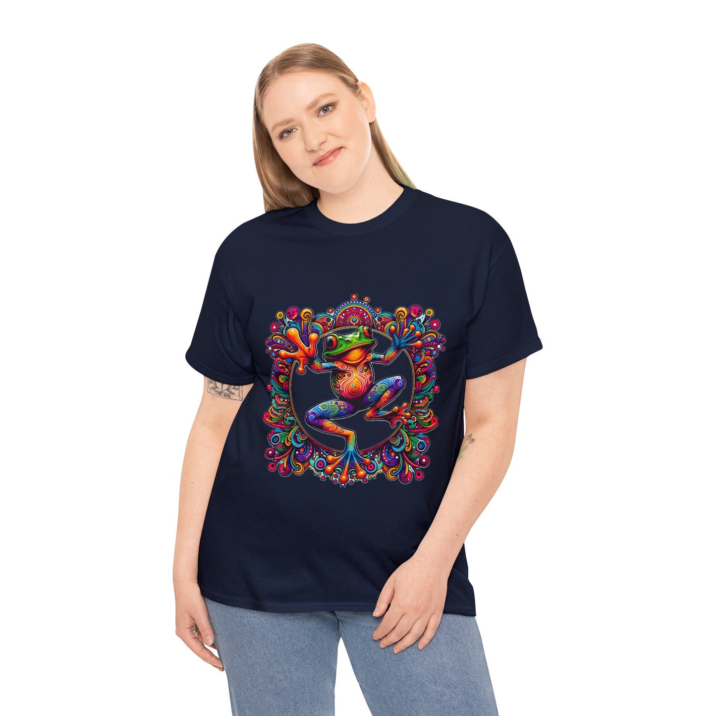 Unisex Trippy Frog Heavy Cotton Tee