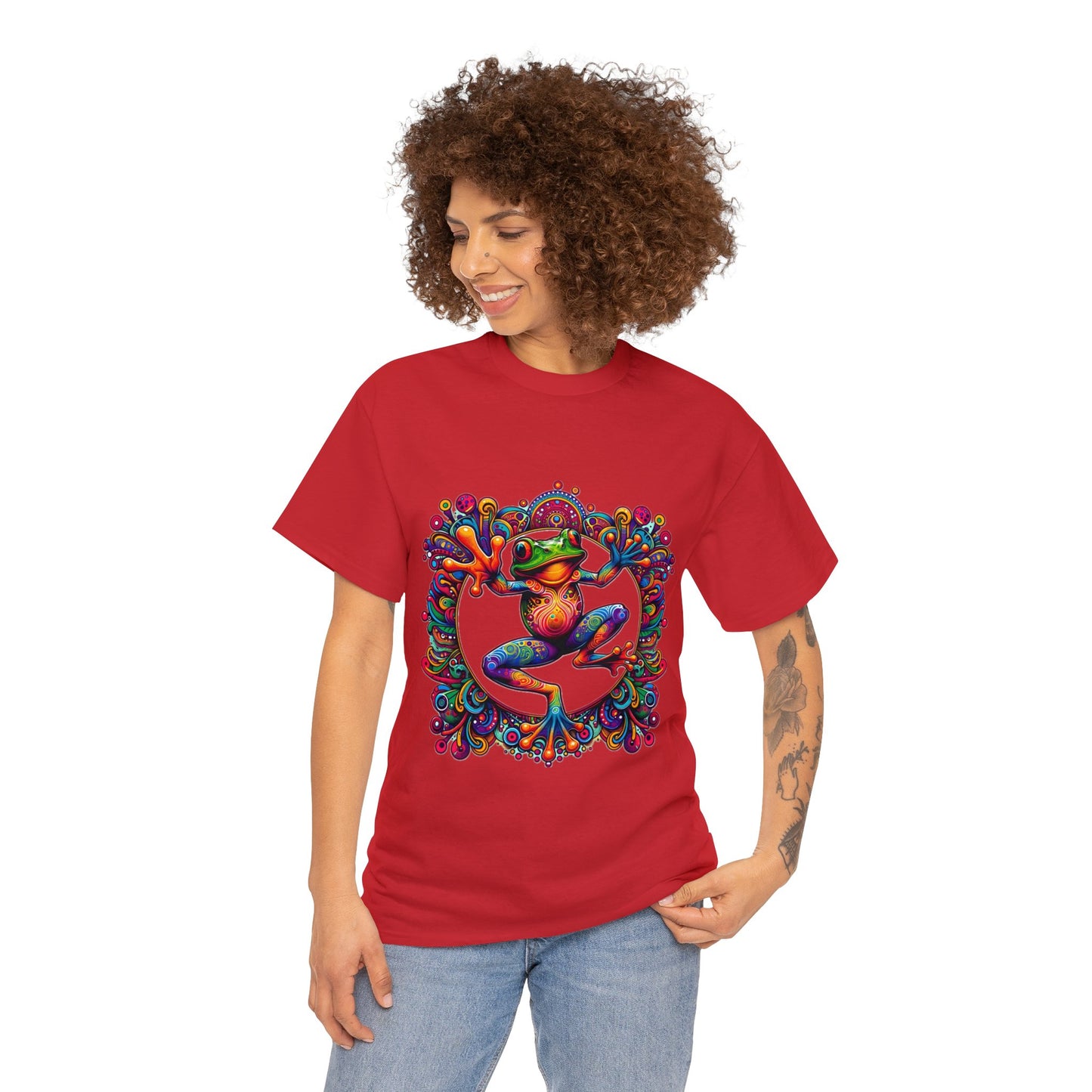 Unisex Trippy Frog Heavy Cotton Tee