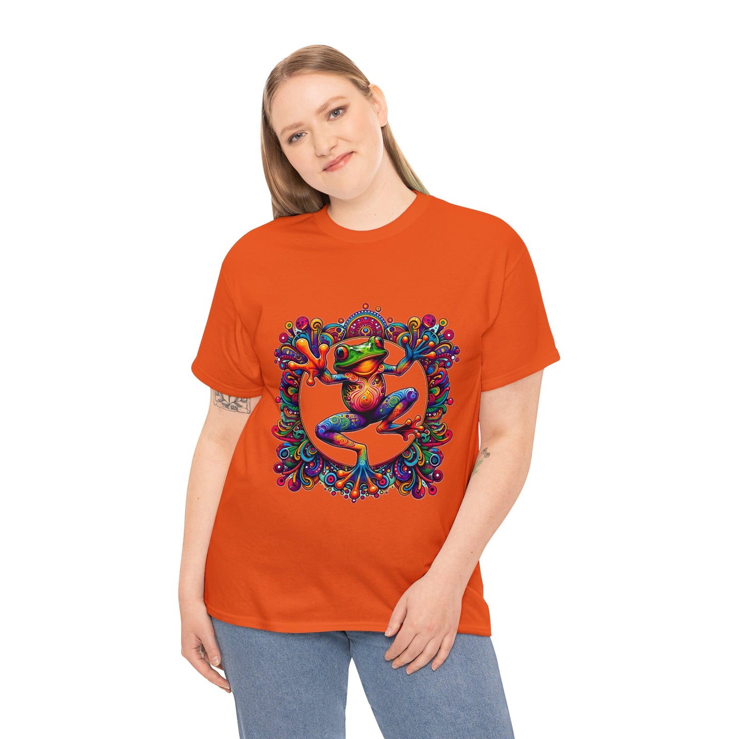 Unisex Trippy Frog Heavy Cotton Tee