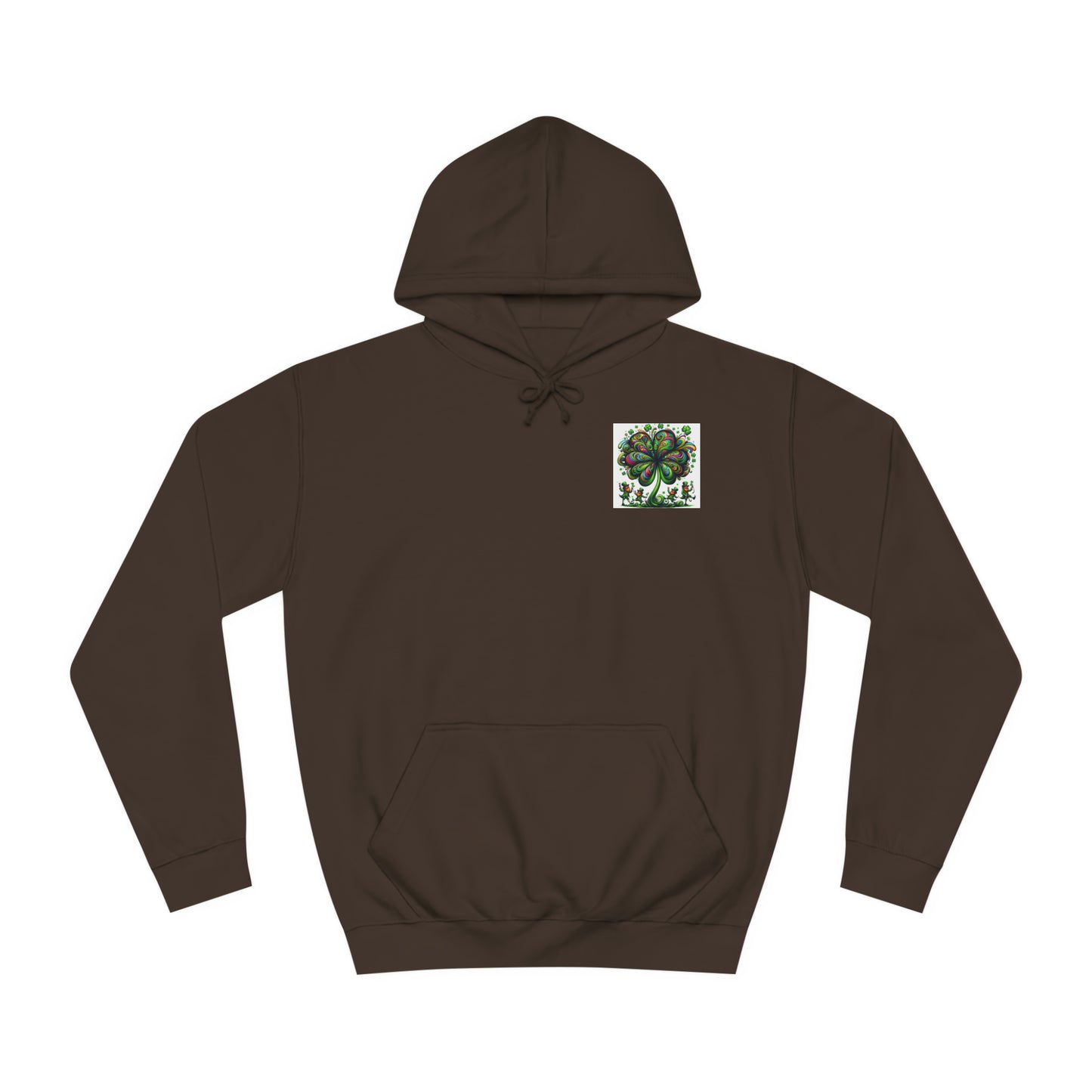 Saint Patrick's Day Trippy College Hoodie