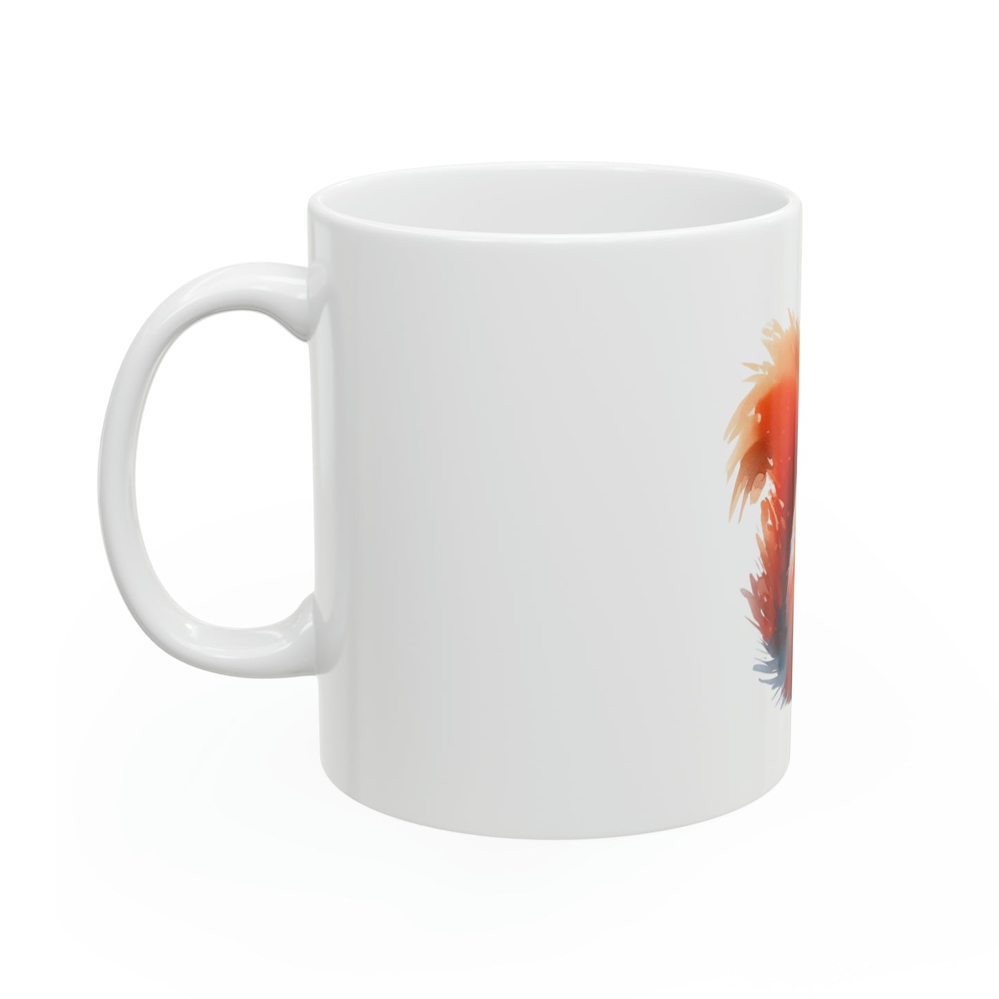 Red Squirrel Watercolor Adorable Ceramic Mug, 11oz