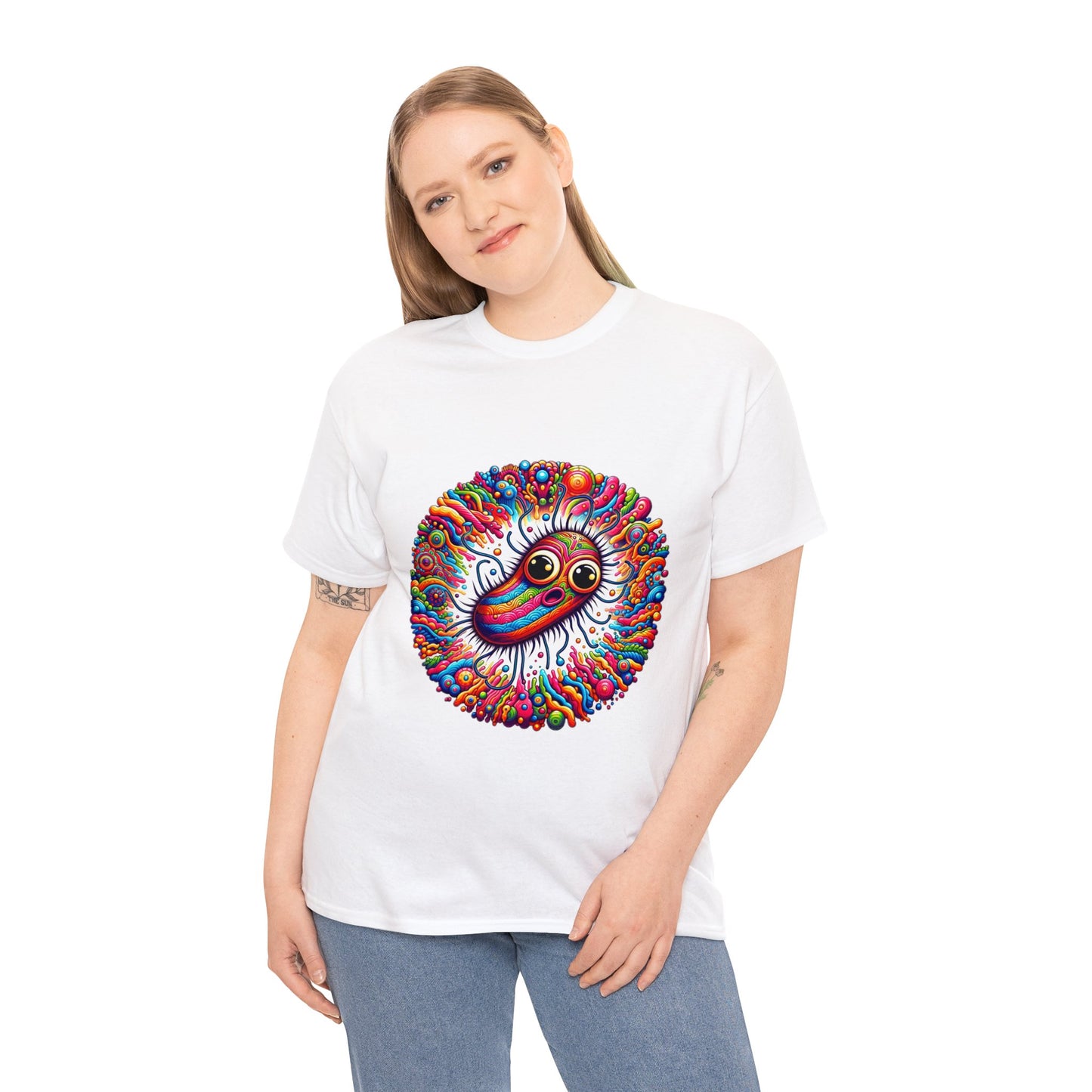 Unisex Trippy Bacteria Heavy Cotton Tee