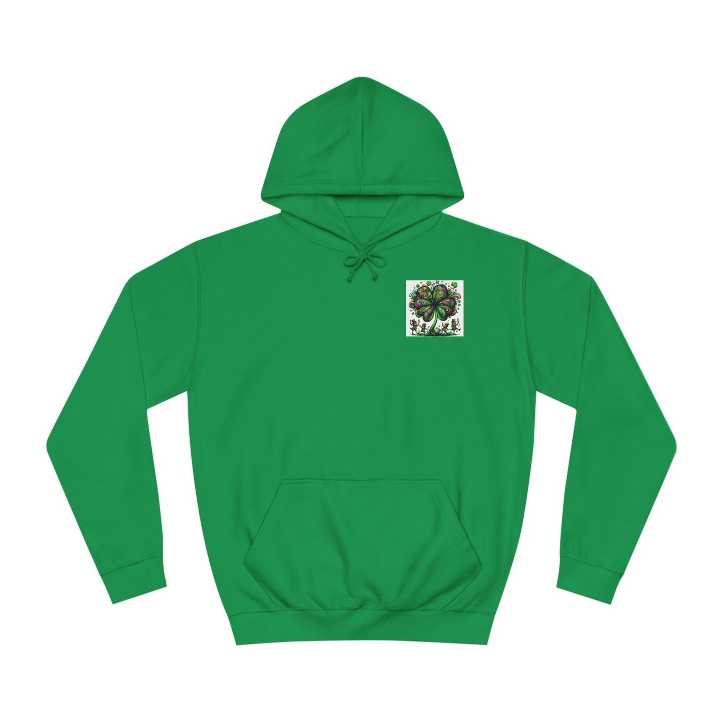 Saint Patrick's Day Trippy College Hoodie