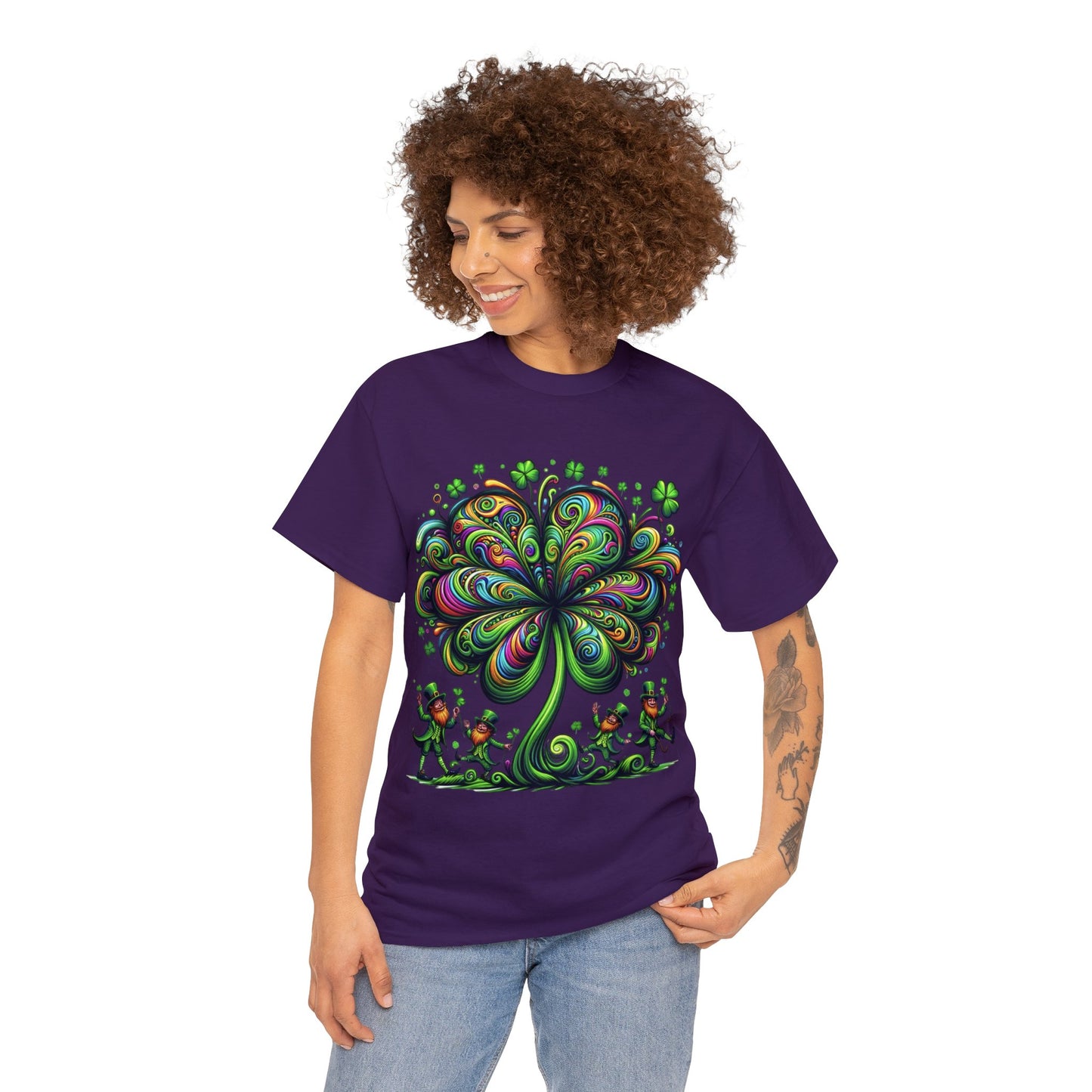 Unisex Trippy St. Patricks Day Heavy Cotton Tee