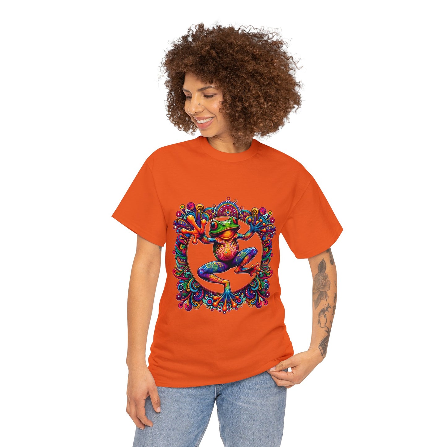 Unisex Trippy Frog Heavy Cotton Tee