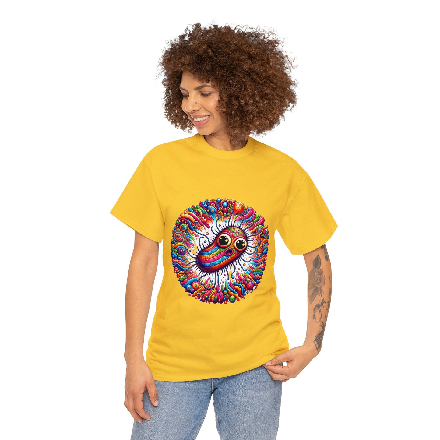 Unisex Trippy Bacteria Heavy Cotton Tee