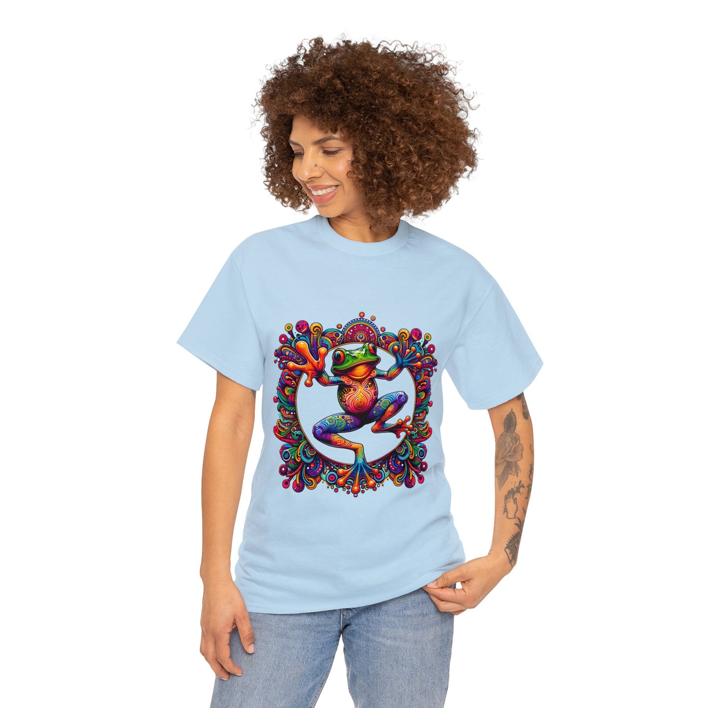 Unisex Trippy Frog Heavy Cotton Tee