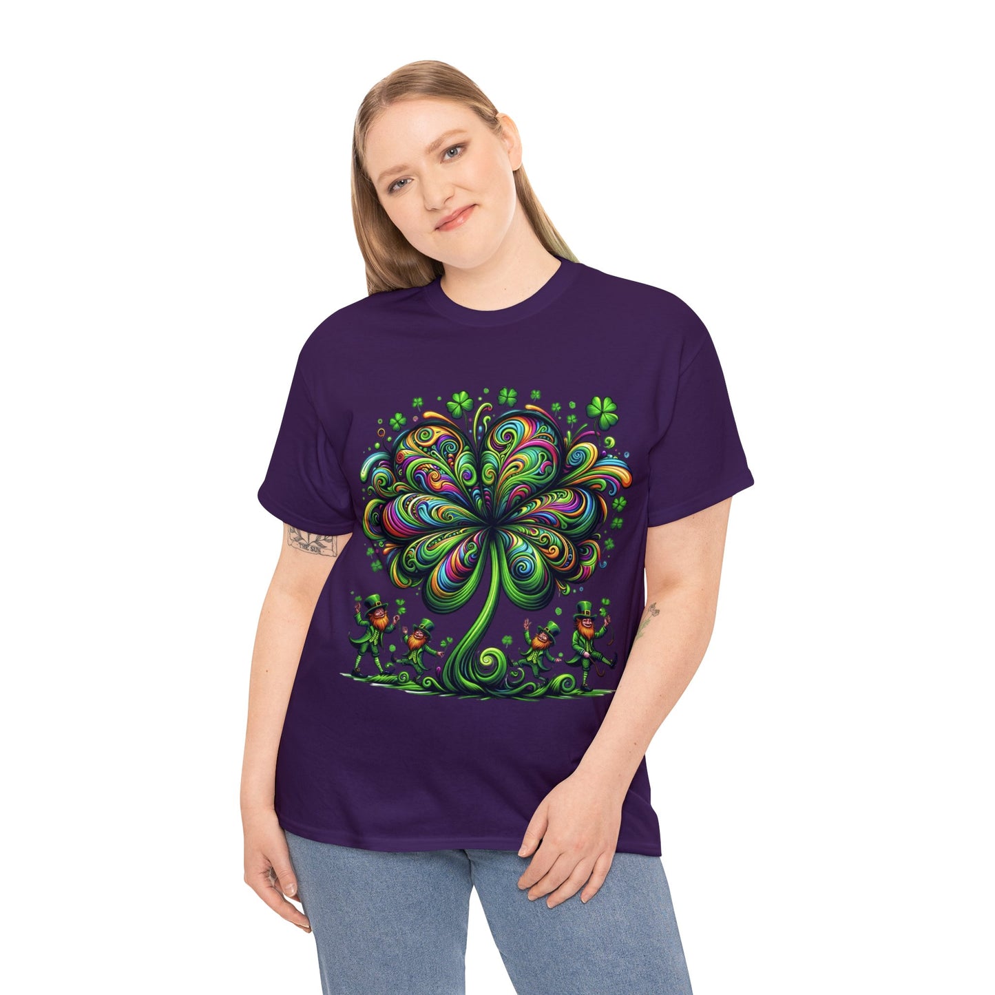 Unisex Trippy St. Patricks Day Heavy Cotton Tee