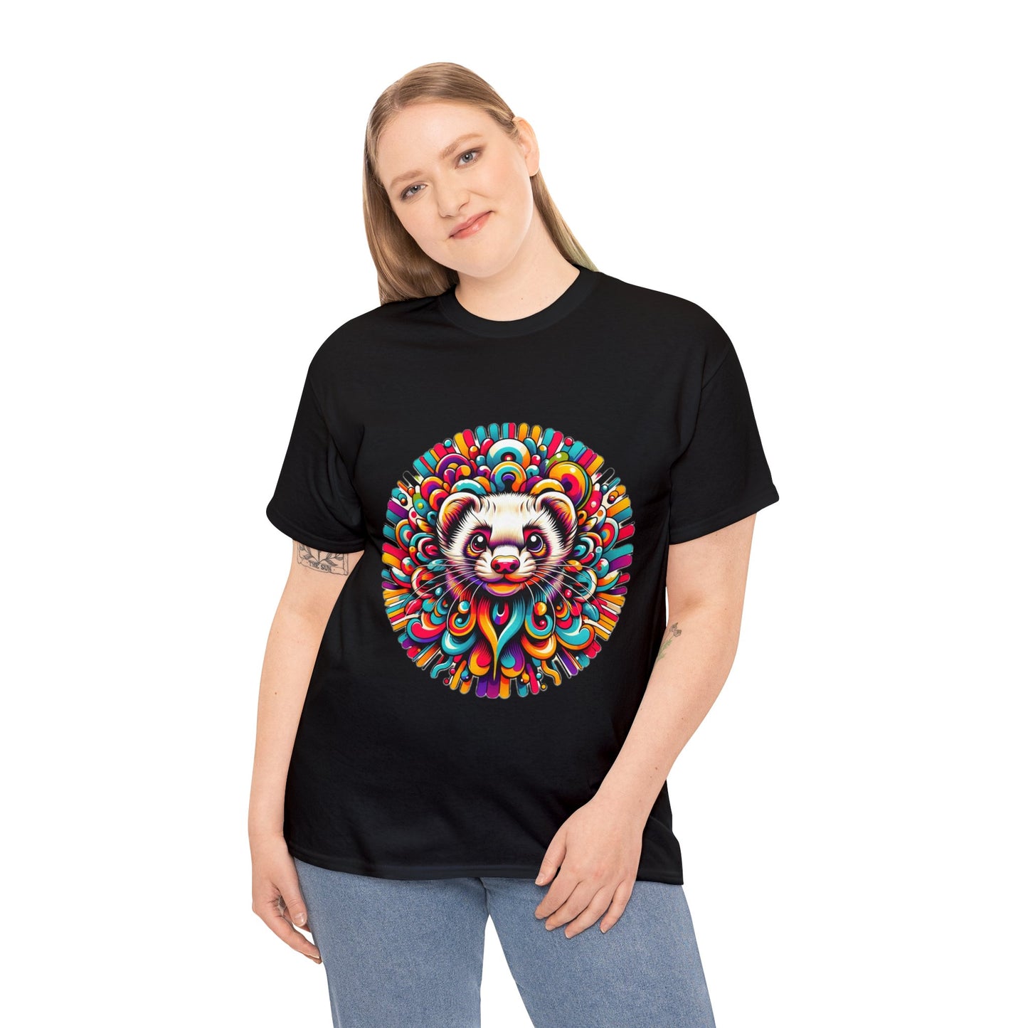 Unisex Trippy Ferret Heavy Cotton Tee