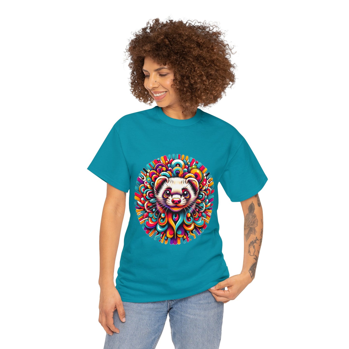 Unisex Trippy Ferret Heavy Cotton Tee