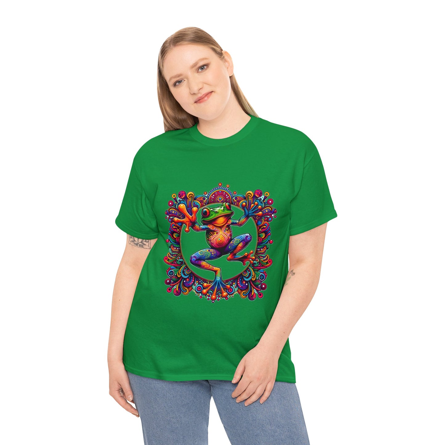 Unisex Trippy Frog Heavy Cotton Tee