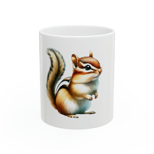 Watercolor Chipmunk Adorable Ceramic Mug, 11oz