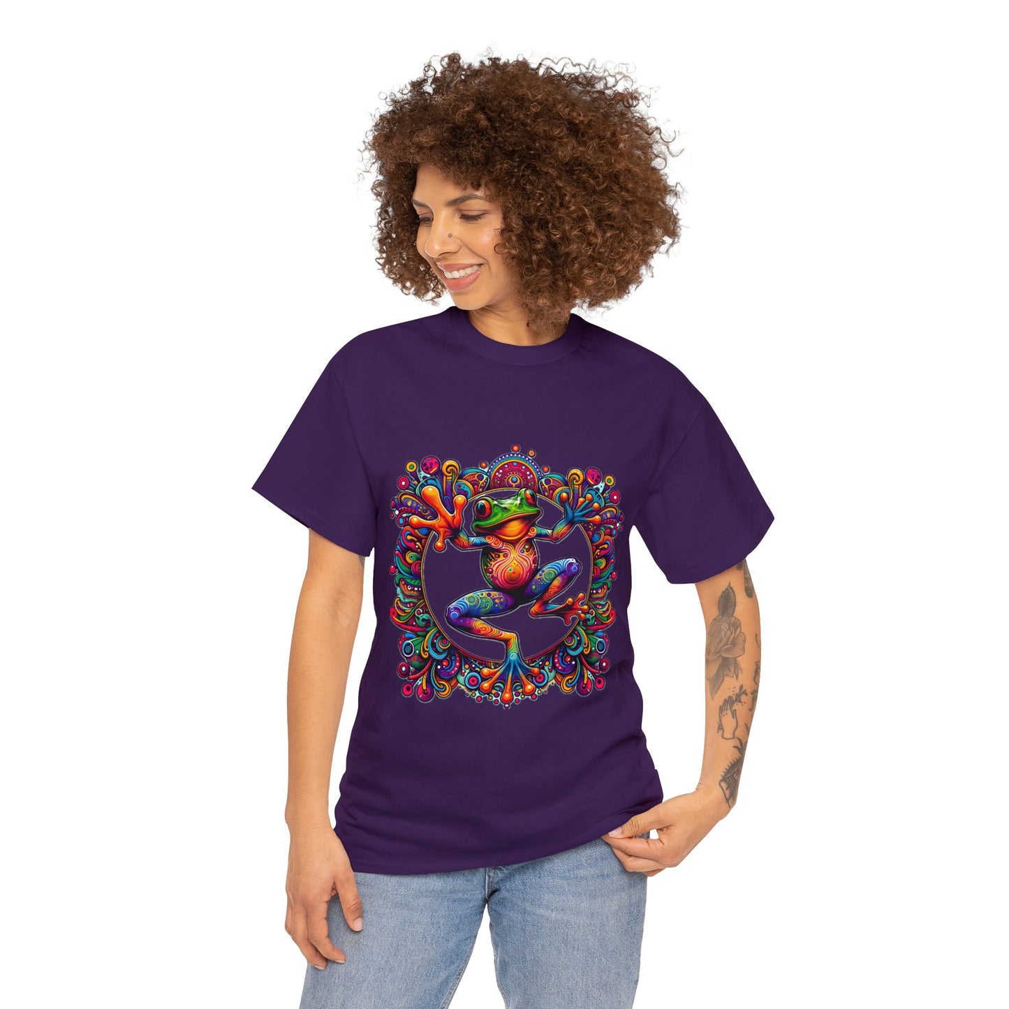 Unisex Trippy Frog Heavy Cotton Tee