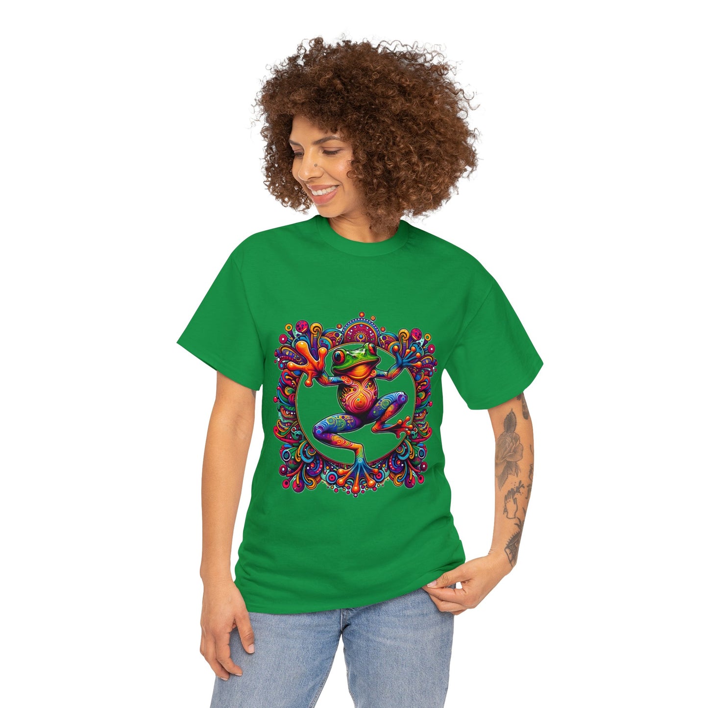 Unisex Trippy Frog Heavy Cotton Tee