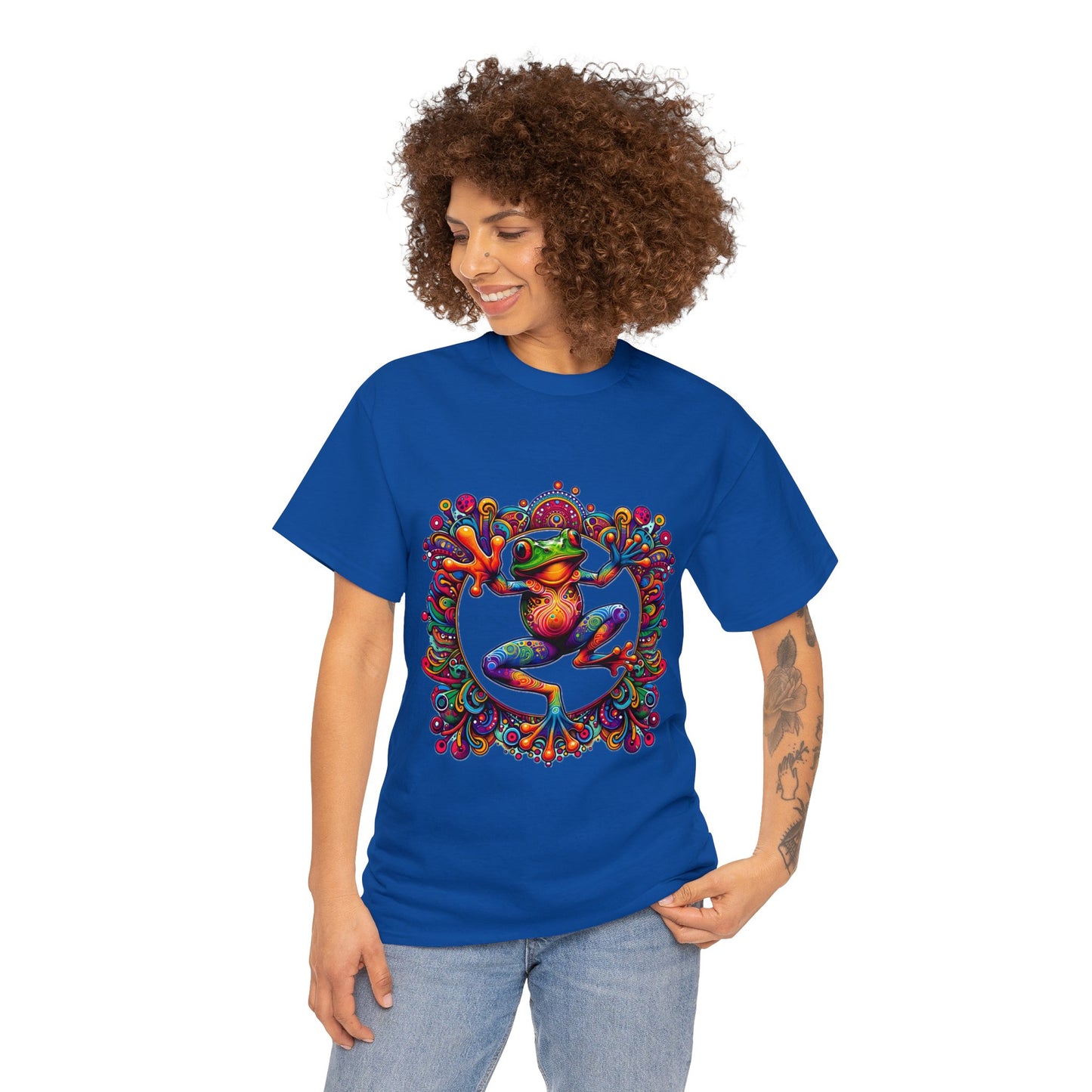 Unisex Trippy Frog Heavy Cotton Tee