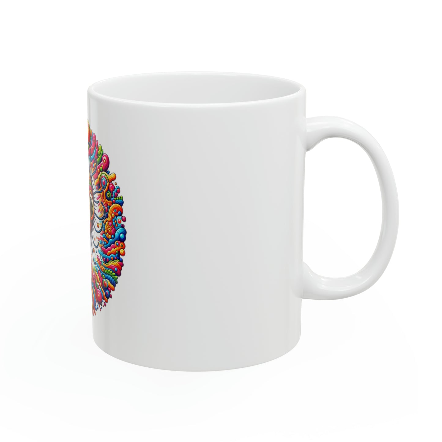 Trippy Bacteria Ceramic Mug, 11oz