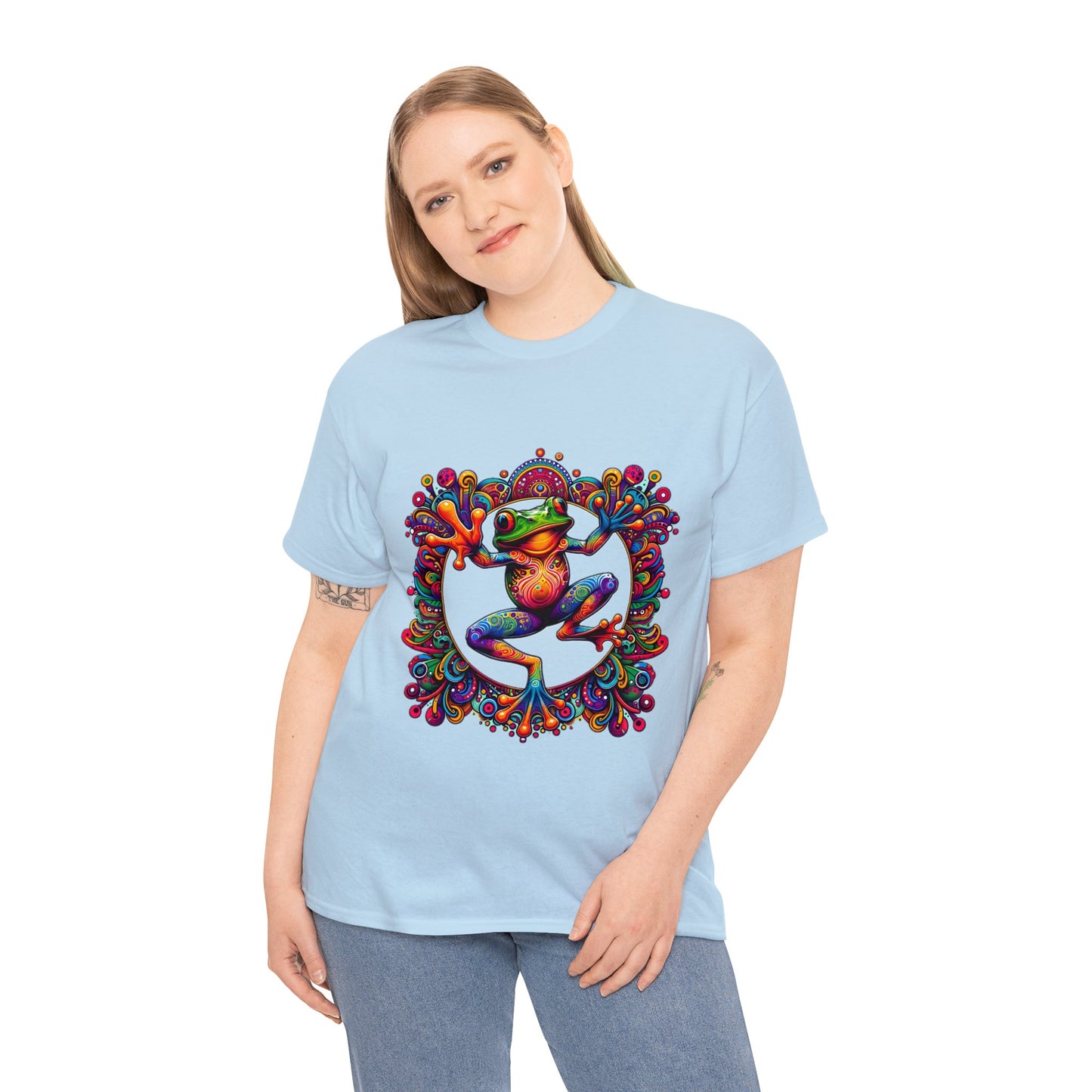 Unisex Trippy Frog Heavy Cotton Tee