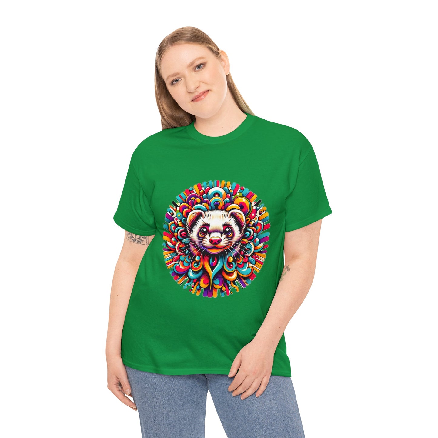 Unisex Trippy Ferret Heavy Cotton Tee