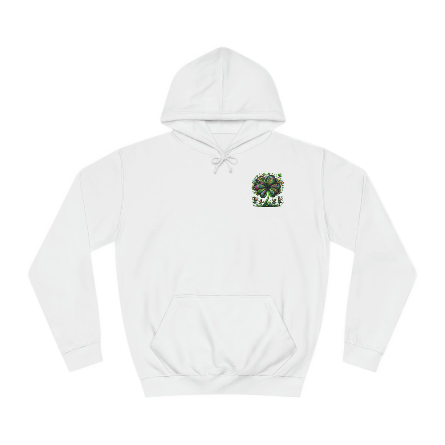 Saint Patrick's Day Trippy College Hoodie