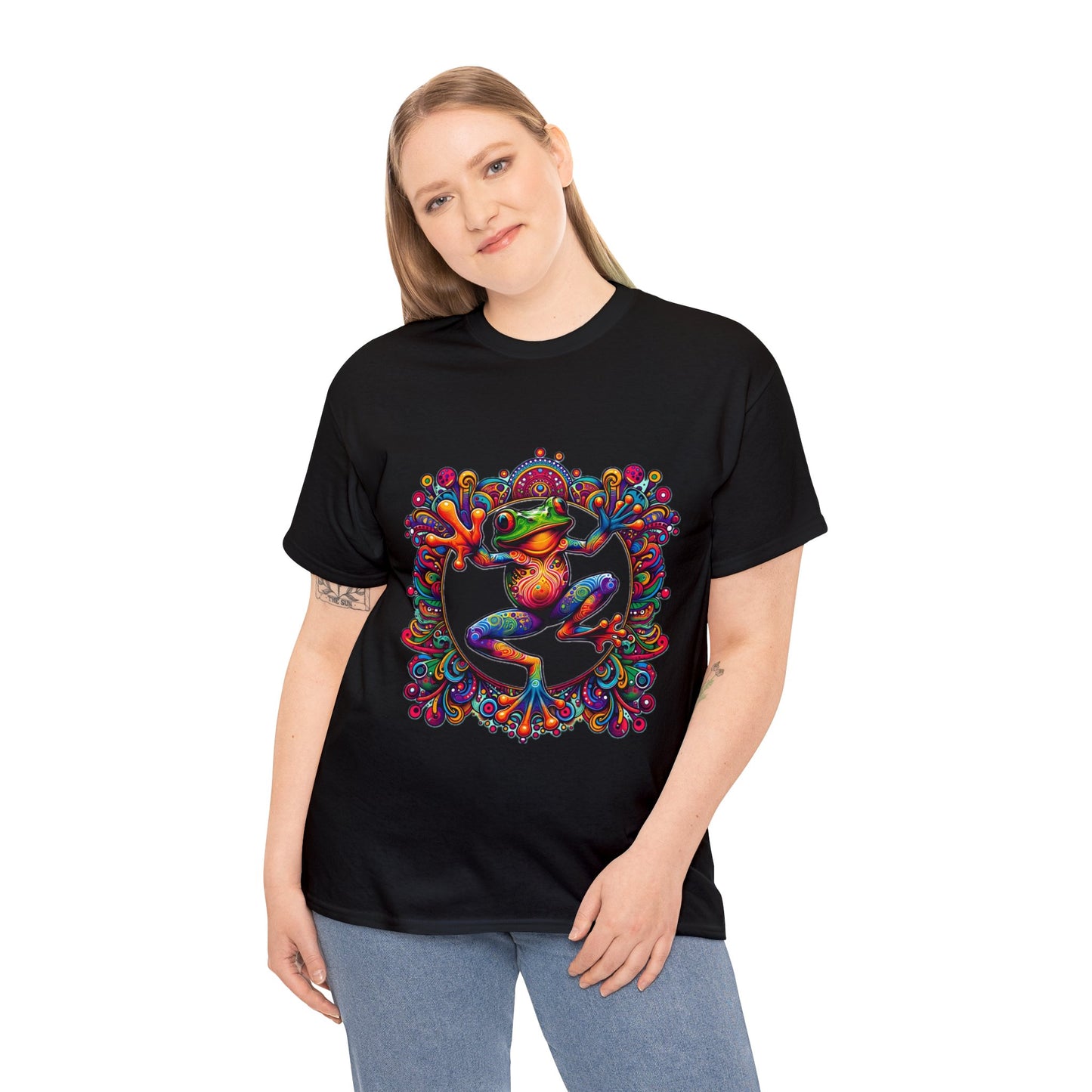 Unisex Trippy Frog Heavy Cotton Tee