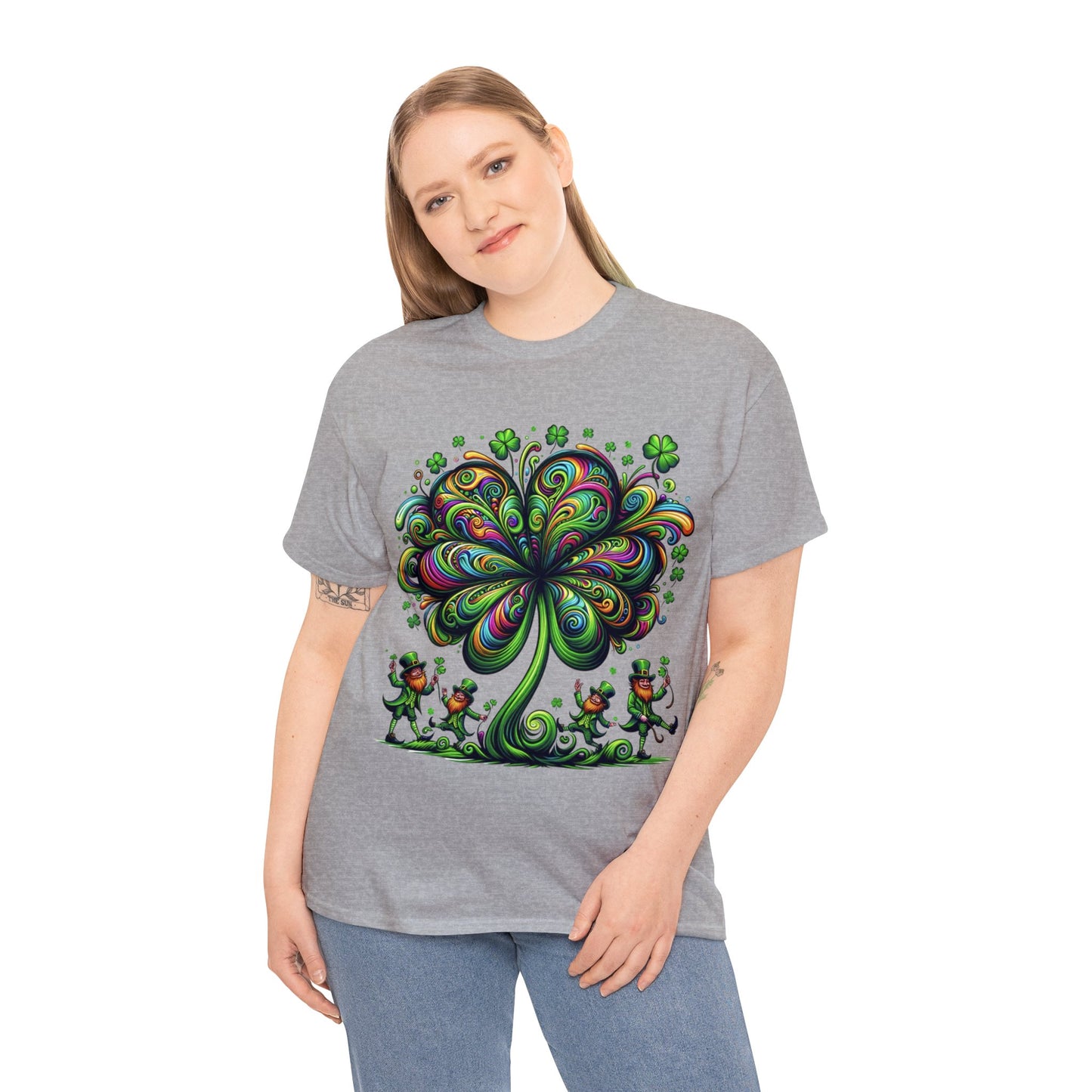 Unisex Trippy St. Patricks Day Heavy Cotton Tee