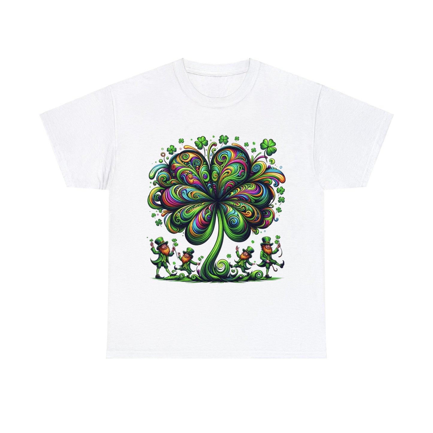 Unisex Trippy St. Patricks Day Heavy Cotton Tee