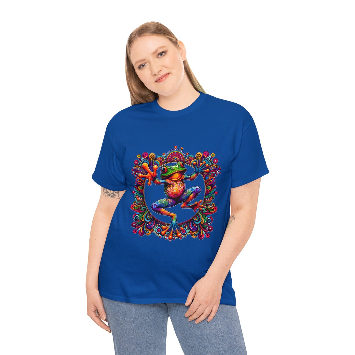 Unisex Trippy Frog Heavy Cotton Tee