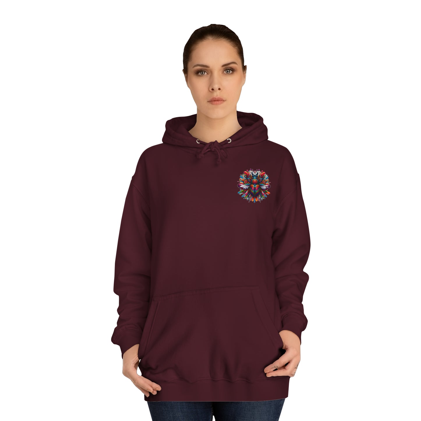 Unisex Trippy Beatle College Hoodie