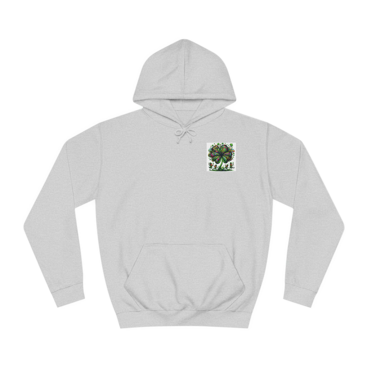 Saint Patrick's Day Trippy College Hoodie