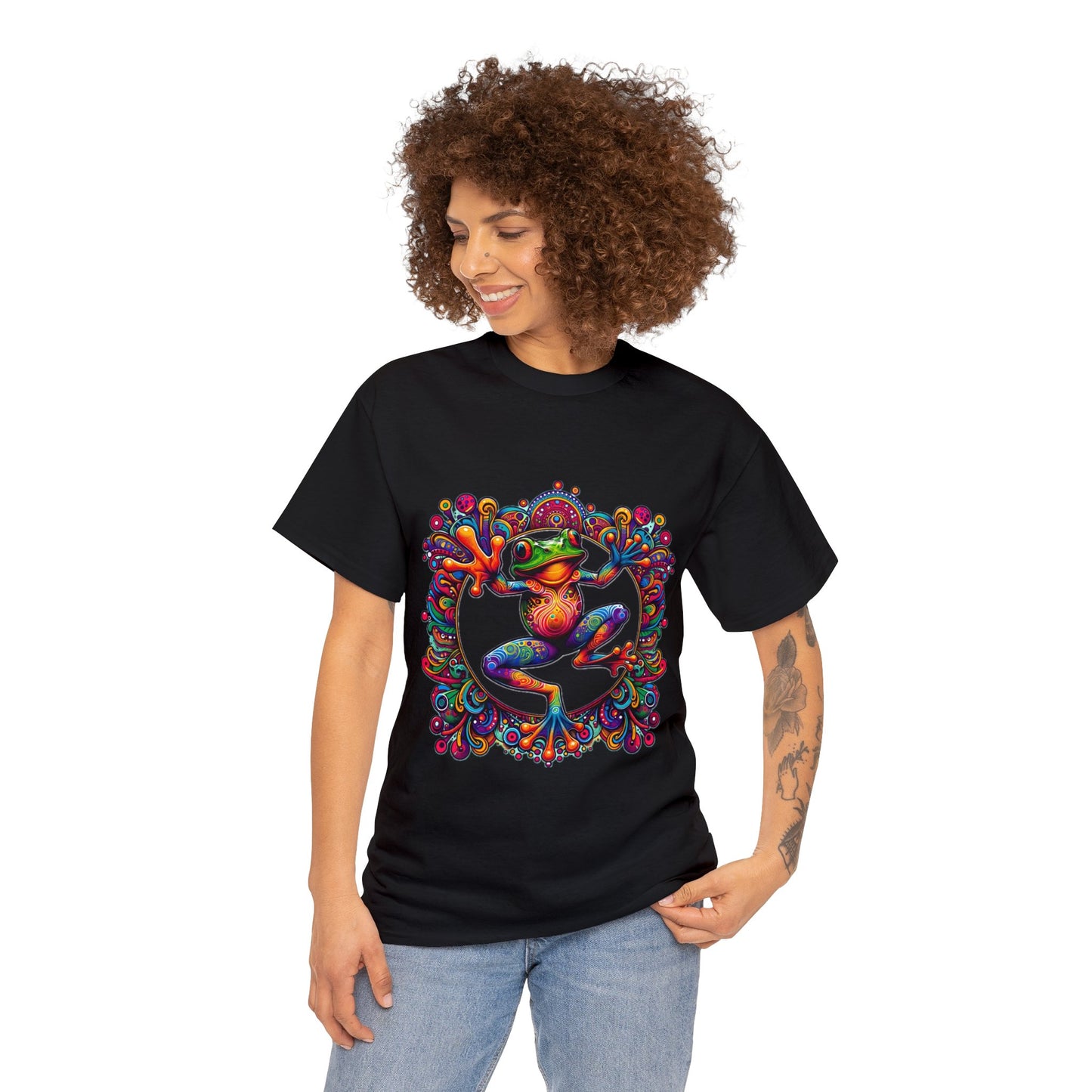 Unisex Trippy Frog Heavy Cotton Tee