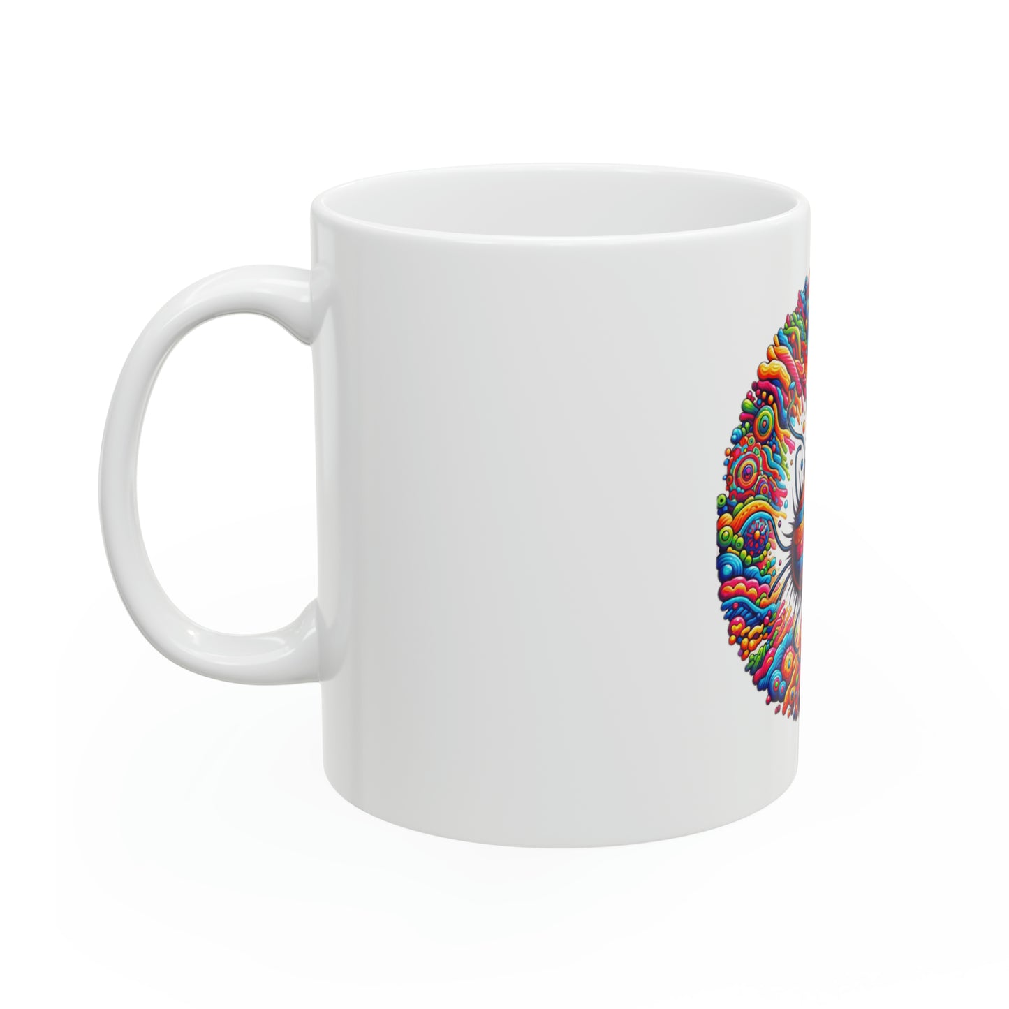 Trippy Bacteria Ceramic Mug, 11oz