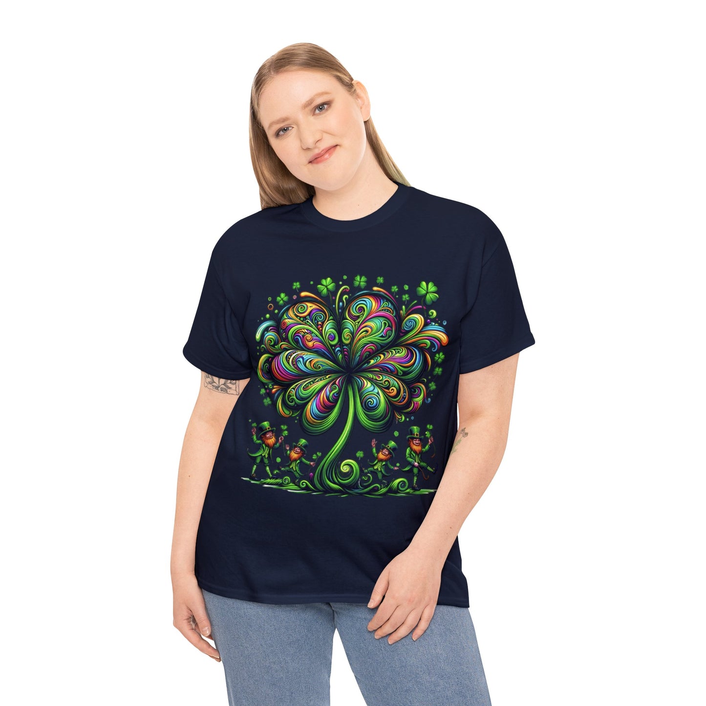 Unisex Trippy St. Patricks Day Heavy Cotton Tee