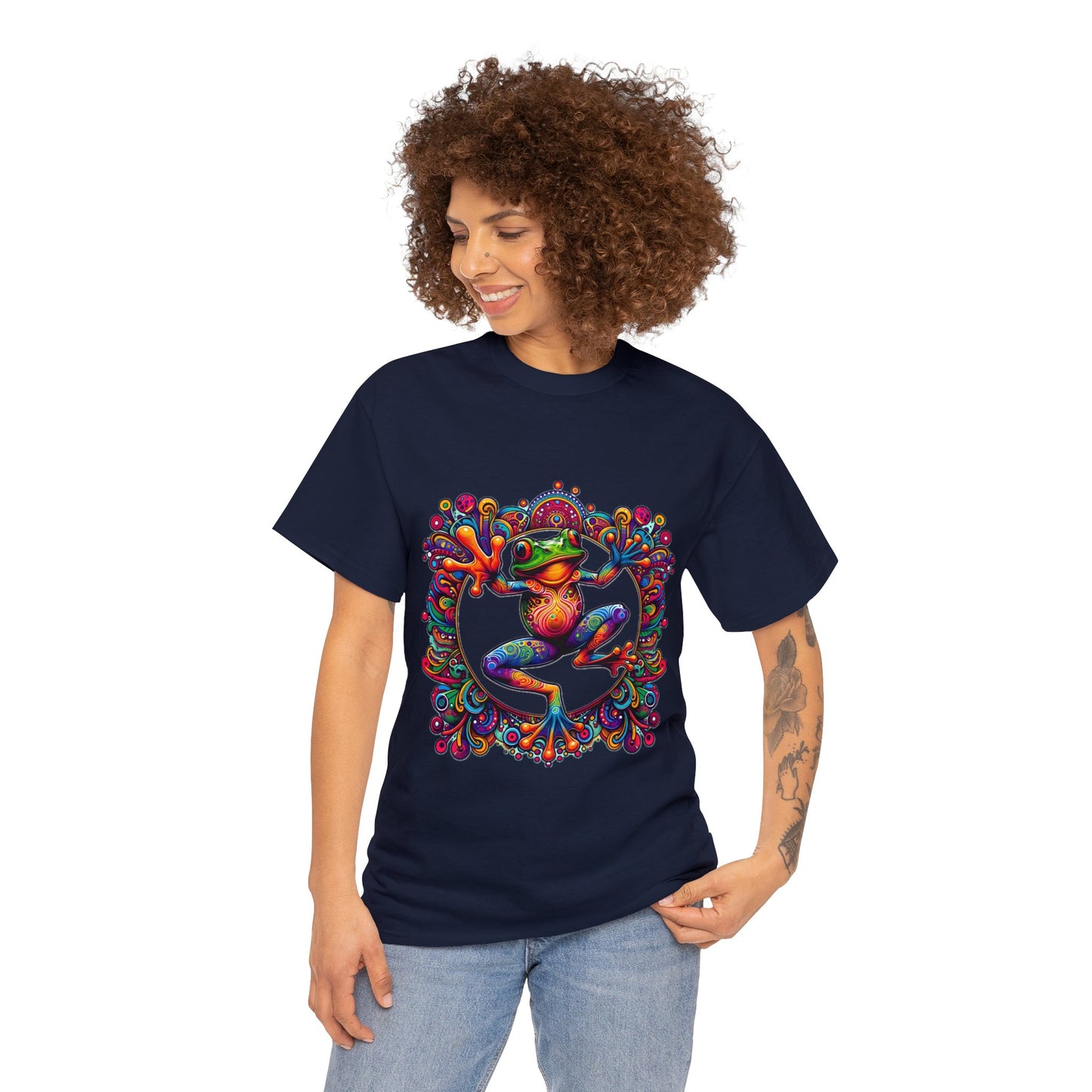 Unisex Trippy Frog Heavy Cotton Tee