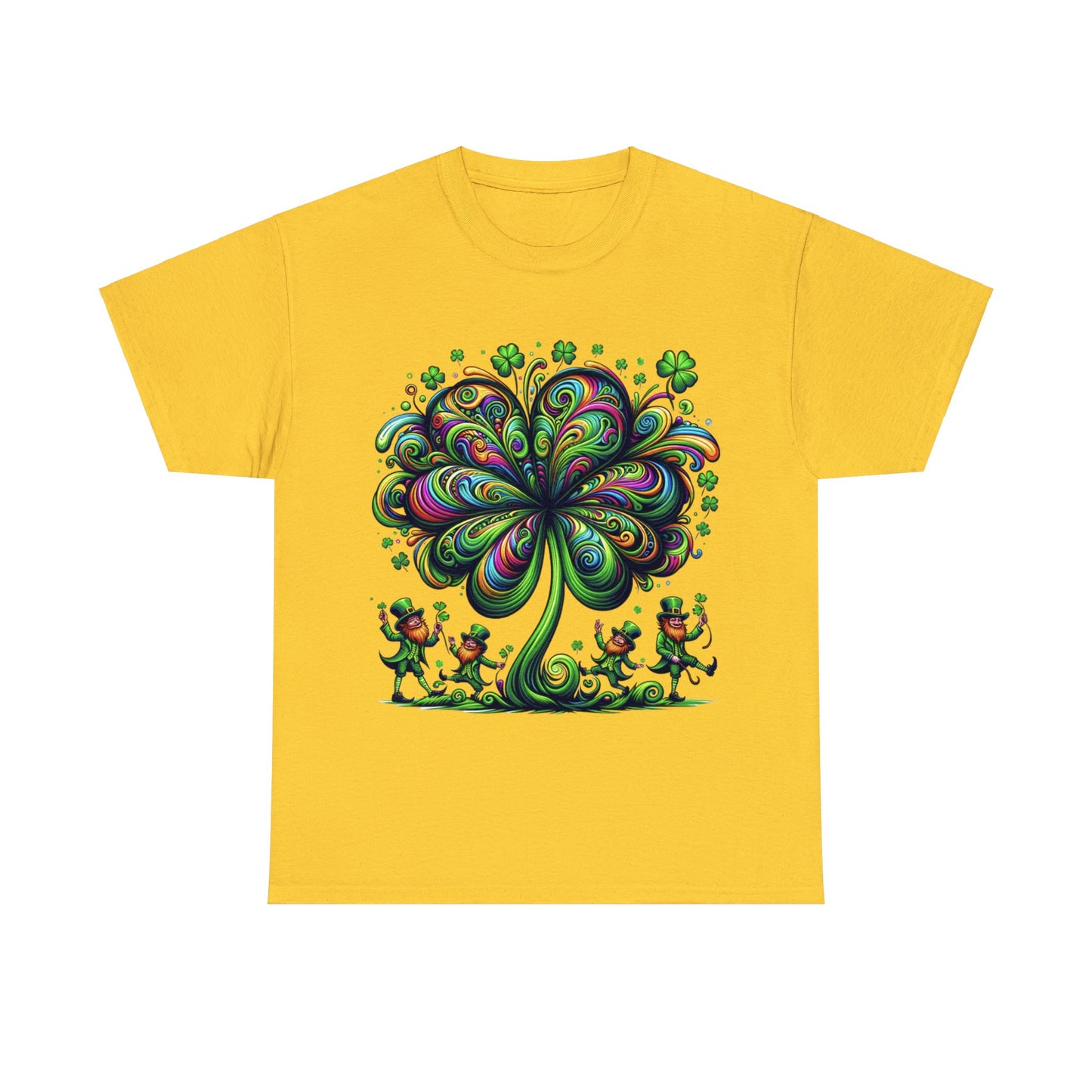 Unisex Trippy St. Patricks Day Heavy Cotton Tee