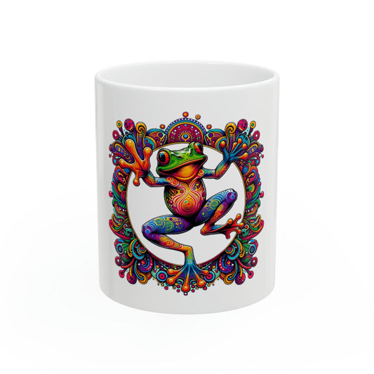 Trippy Frog Mug, 11oz