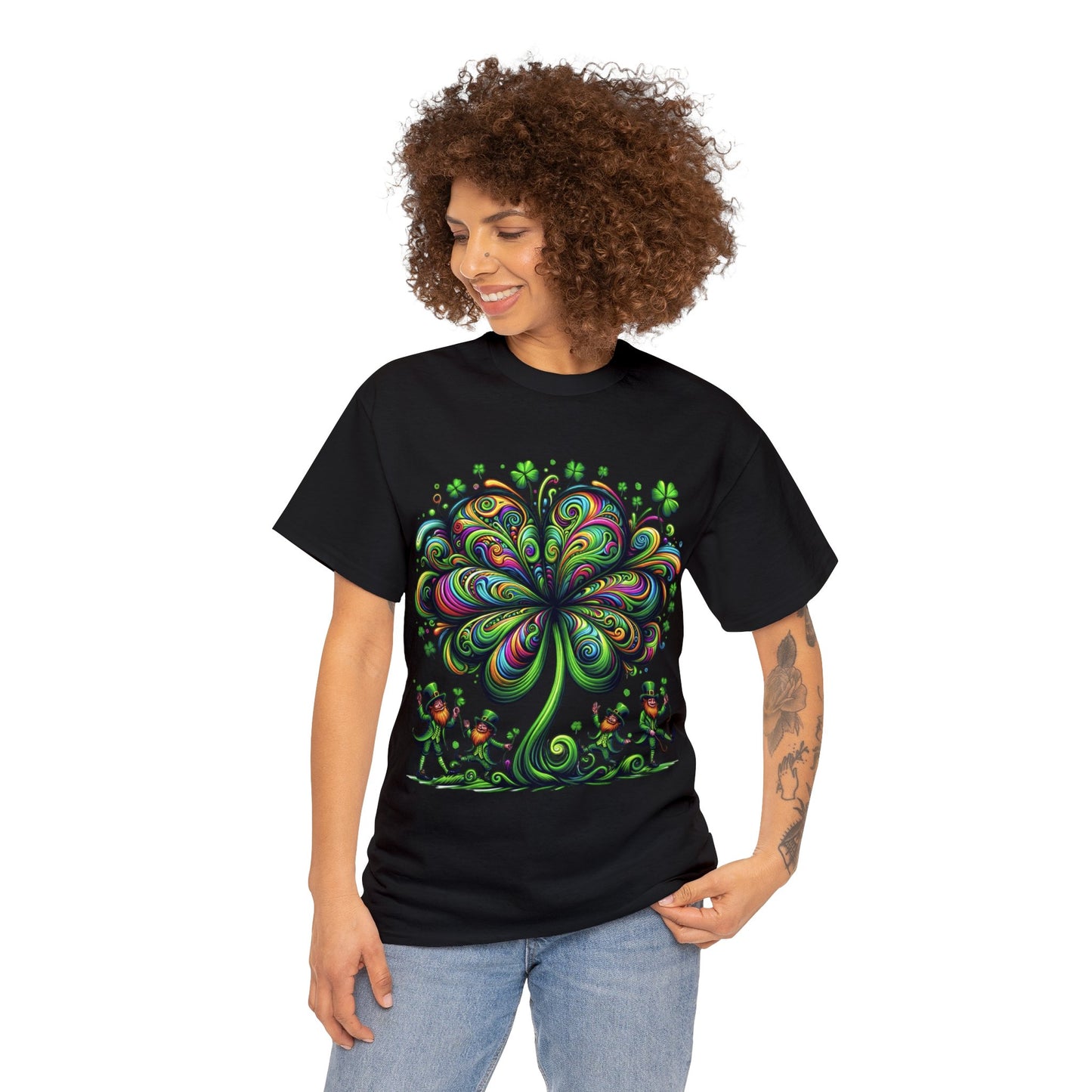 Unisex Trippy St. Patricks Day Heavy Cotton Tee