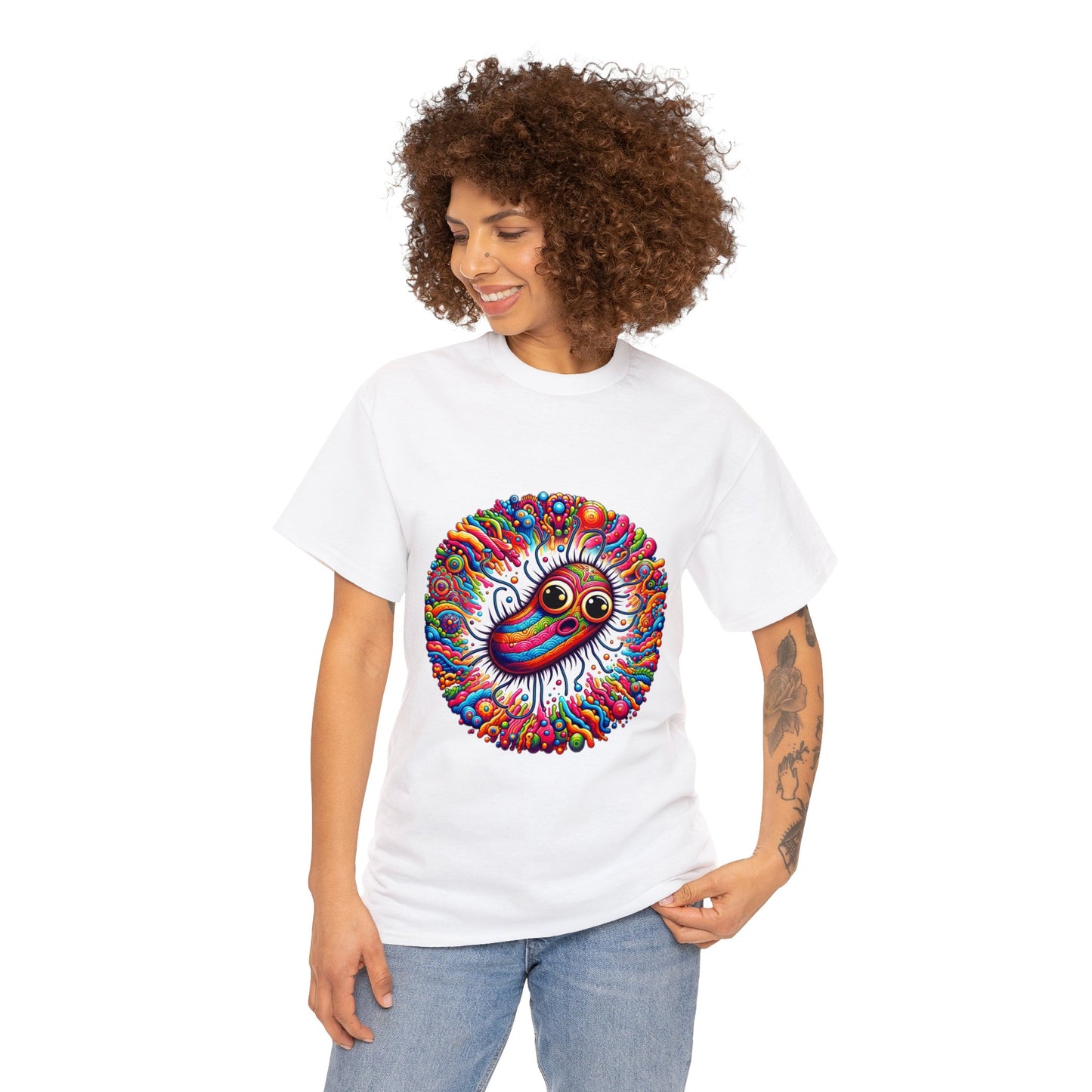 Unisex Trippy Bacteria Heavy Cotton Tee