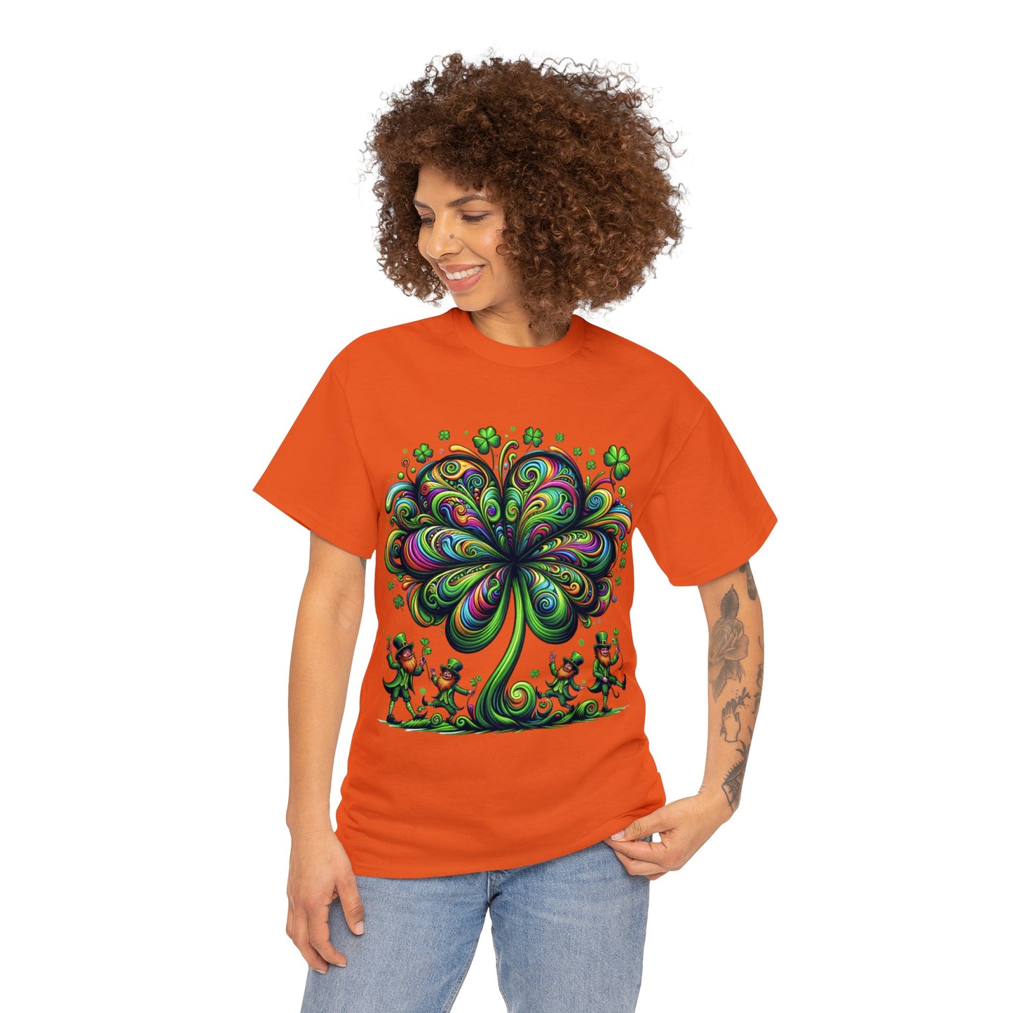 Unisex Trippy St. Patricks Day Heavy Cotton Tee