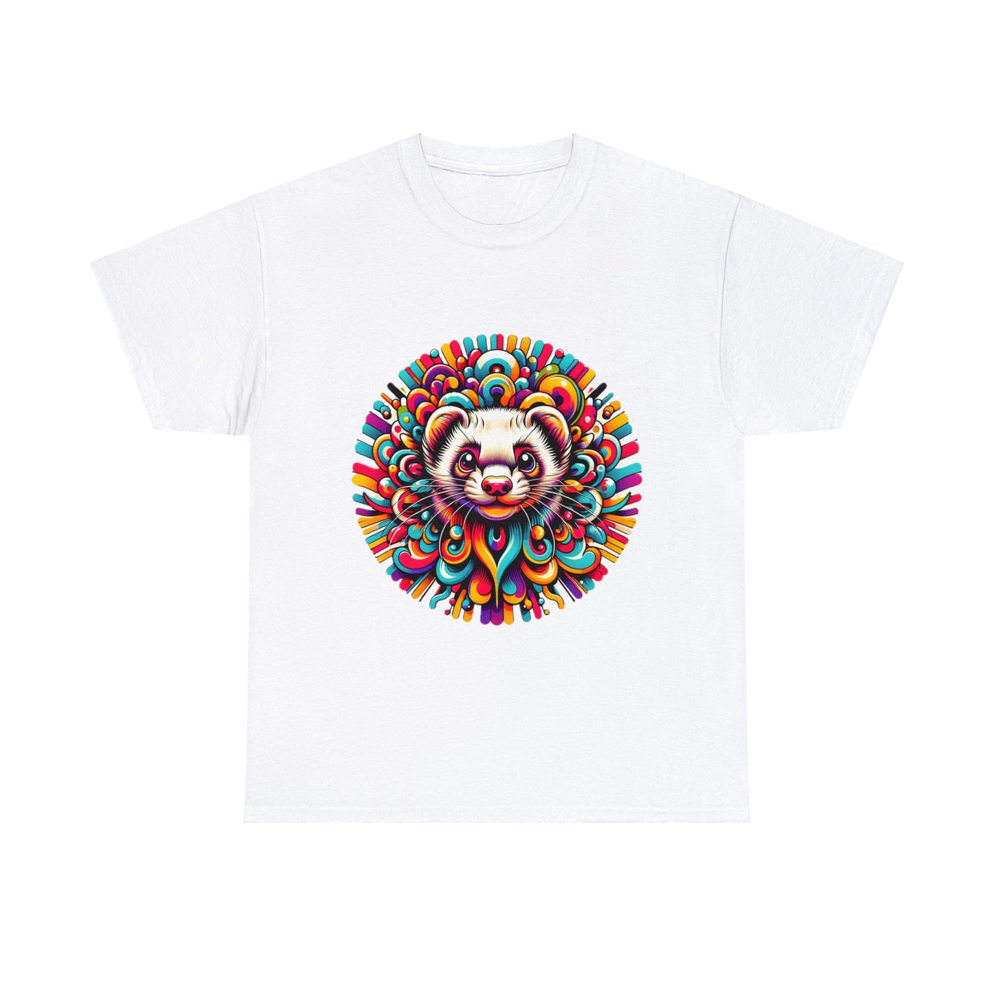 Unisex Trippy Ferret Heavy Cotton Tee